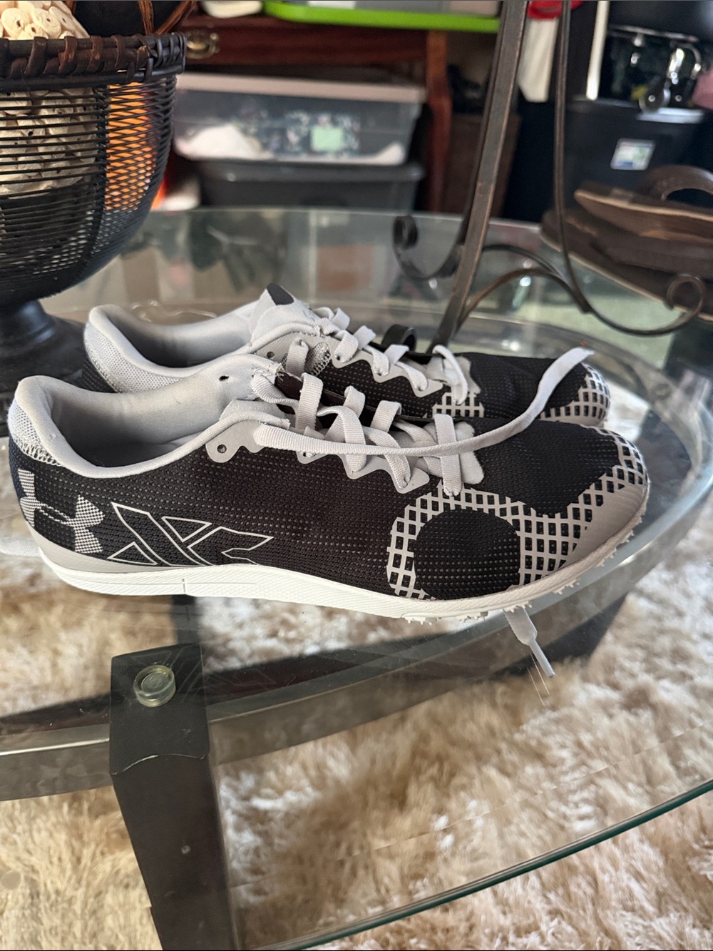 Under Armour Black & White Athletic Running Sneakers